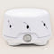 Dohm Uno - A White Dohm cylinderical sound machine with a gray power switch.