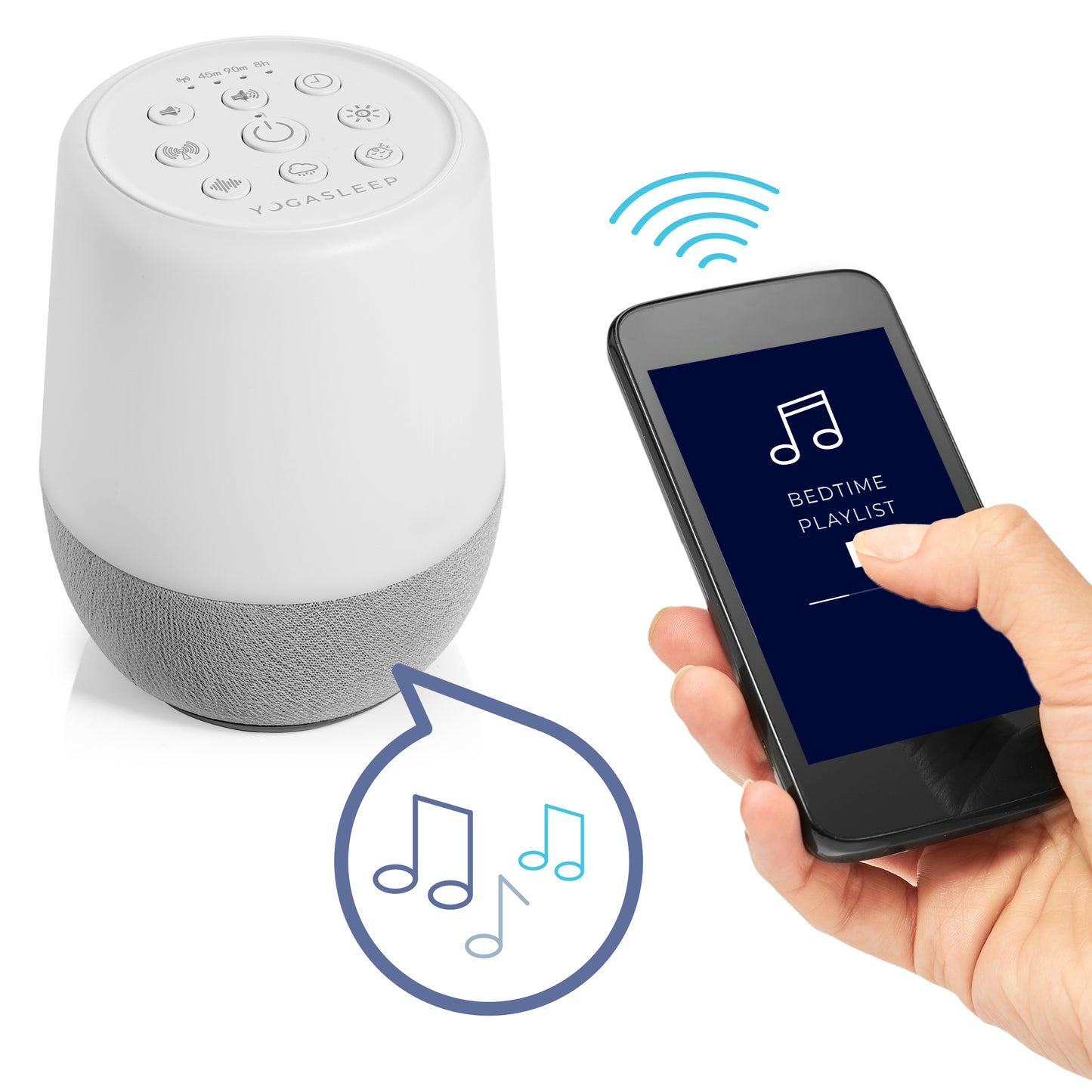 Duet Wireless-Enabled White Noise Machine with Night Light | Yogasleep