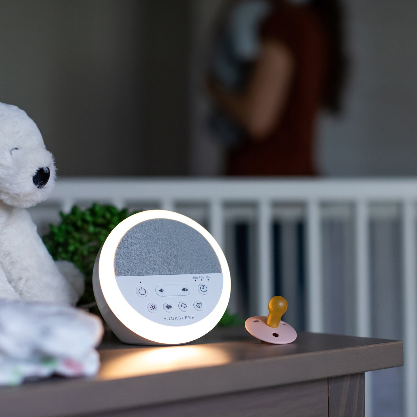 Nod White Noise Machine with Night Light | Yogasleep